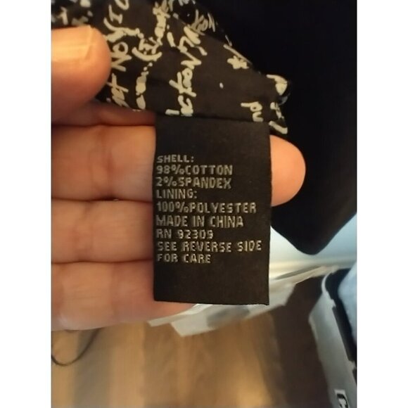 Lyric Culture Unisex Blazer Jacket Black Velvet Lined "No Satisfaction" - 2X - Picture 8 of 12